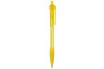 Cosmo ball pen transparent rubber round clip Transparent yellow