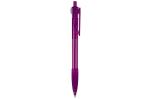 Cosmo ball pen transparent rubber round clip Transparent purple