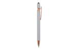 Ball pen Paris Deluxe Metal Rubberised Silver