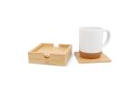 Bamboo Coaster Set (4 pcs) Nature