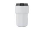 T-ceramic thermo mug with lid Zambezi 350ml White