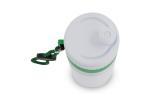 Sports bottle with edge and cord 750ml White/green