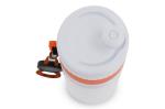 Sports bottle with edge and cord 750ml Orange/white