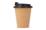 R-PP Cork coffee cup 350 ml Black