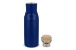 Thermo bottle with bamboo lid 500ml Dark blue