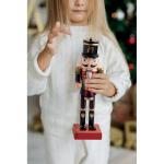 JOLLY CRUNCH Nutcracker character in wood Aztec blue