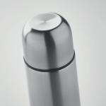 MAHUA Double wall bottle 500 ml Flat silver