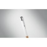 VERIA Push button aluminium pen White