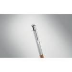 VERIA Push button aluminium pen Flat silver