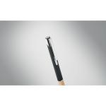 SPARTA Push button aluminium pen Black