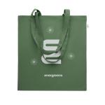 VIVEKA COLOUR Recycled cotton shopping bag Dark green