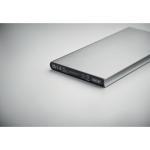 POWERFLAT8C 8000 mAh Powerbank Silber matt