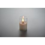 XANDLE LED wax candle in glass holder White