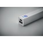 POWERALUC 2600 mAh Powerbank Silber matt