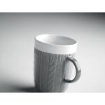 KNITTY Keramik Kaffeebecher 310ml Grau