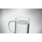 LISBO Glass mug 400ml with cork base Transparent