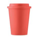 SORA Doppelwandiger Becher PP 300ml Rot