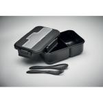 MAKAN Lunch box with cutlery in PP Black