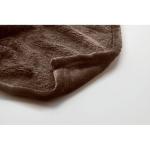 LOGAN RPET fleece blanket 280 gr/m² Chocolate