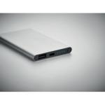 POWERFLAT C 4000 mAh Power Bank Type C Flat silver