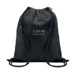 NIGHT Large drawstring bag 300D RPET Black