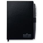 NOTAPLUS A5 notebook with pen 72 lined Black