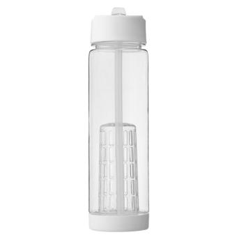 Tutti-frutti 740 ml Tritan™ infuser sport bottle Transparent white