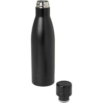 Vasa RCS-zertifizierte Kupfer-Vakuum Isolierflasche aus recyceltem Edelstahl, 500 ml Schwarz