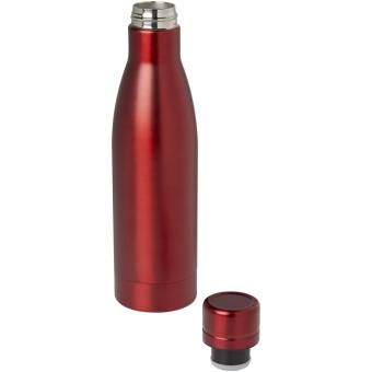 Vasa RCS-zertifizierte Kupfer-Vakuum Isolierflasche aus recyceltem Edelstahl, 500 ml Rot