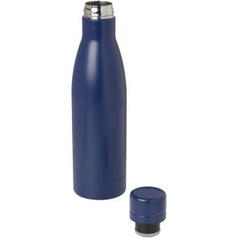 Vasa RCS-zertifizierte Kupfer-Vakuum Isolierflasche aus recyceltem Edelstahl, 500 ml Blau