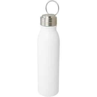 Harper 700 ml RCS-zertifizierte Sportflasche aus Edelstahl mit Metallschlaufe Weiß