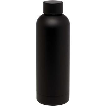 Spring 500 ml RCS-zertifizierte Kupfer-Vakuum Isolierflasche aus recyceltem Edelstahl Schwarz