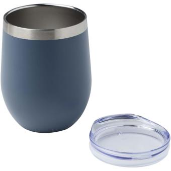 Corzo 350 ml RCS certified recycled stainless steel copper vacuum insulated cup Blue