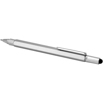 Dora recycled aluminium multifunctional pen Silver