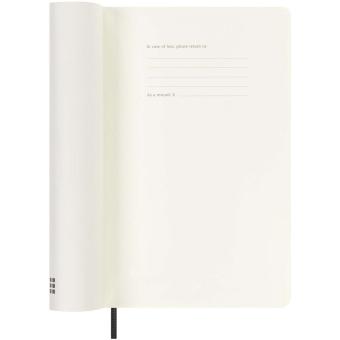 Moleskine soft cover 12 month weekly L planner Black