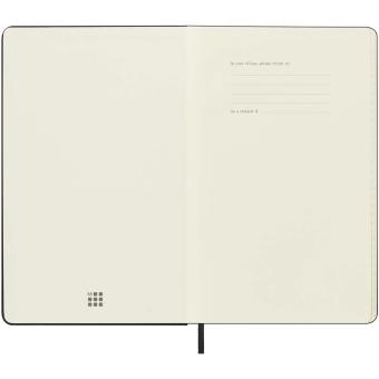 Moleskine horizontal hard cover 12 month L weekly planner Black