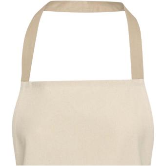 Nia 200 g/m² recycled cotton apron Oatmeal