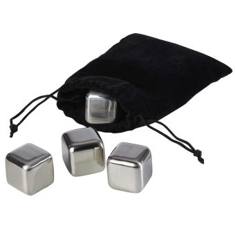 Froz stainless steel ice cubes set Black/silver