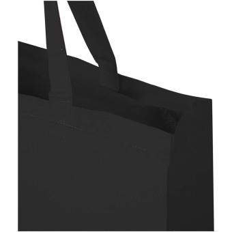 Odessa 220 g/m² GRS recycled cotton large tote bag Black