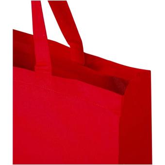 Odessa 220 g/m² GRS recycled cotton large tote bag Red