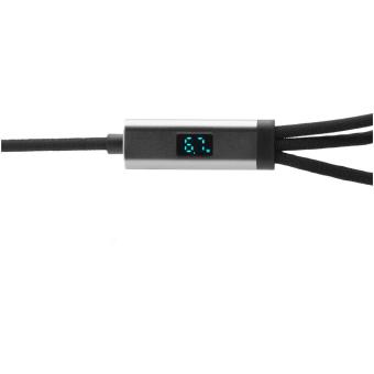 SCX.design C53 100W ultraschnelles 5-in-1 Ladekabel aus rPET Silbergrau