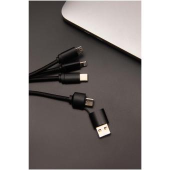 SCX.design C14 15W 5-in-1 charging cable Black