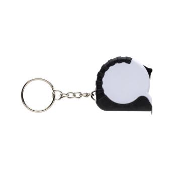 XD Collection MeasureMate RCS reycled ABS 1 meter tape keychain White