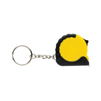 XD Collection MeasureMate RCS reycled ABS 1 meter tape keychain Yellow