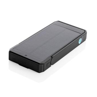 XD Xclusive Skywave 10000mAh Solarpowerbank aus RCS recycelt. Kunststoff Schwarz