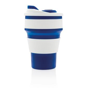 XD Collection faltbarer Silikon-Becher Blau