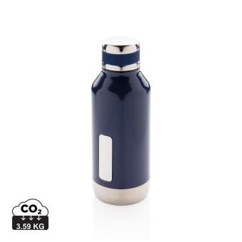 XD Collection Leak proof vacuum bottle with logo plate 