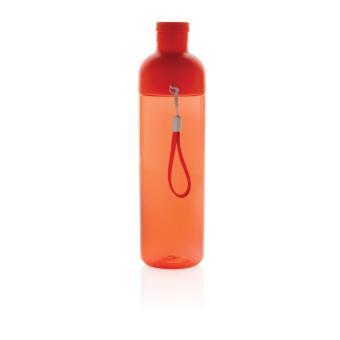 XD Collection Impact auslaufsichere Wasserflasche aus RCS recyc. PET 600ml Rot