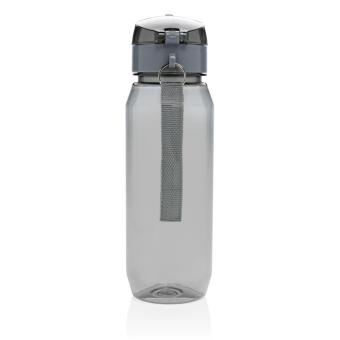 XD Collection Yide verschließbare Wasserflasche aus RCS rec. PET, 800ml Schwarz