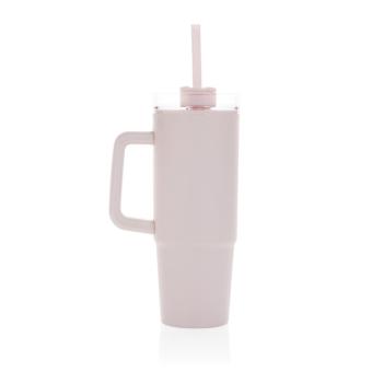 XD Collection Tana Becher aus RCS recyceltem Kunststoff mit Griff 900ml Rosa